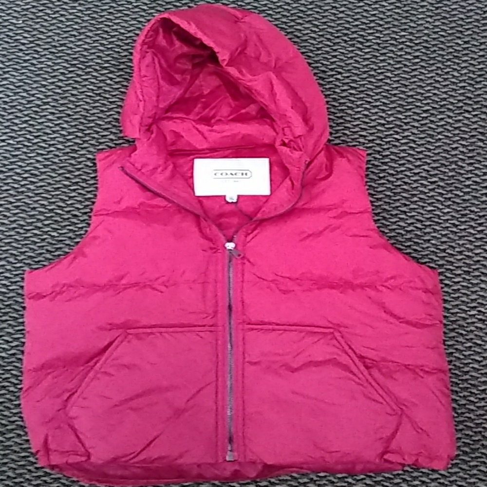 Coach Hooded Puffer Vest